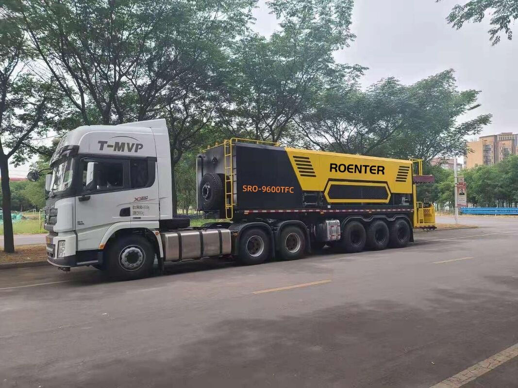 SRO-9600TFC نوع تریلر هوشمند میکرو سطح ساز، آب پاش مهر برای تعمیر و نگهداری جاده های آسفالت