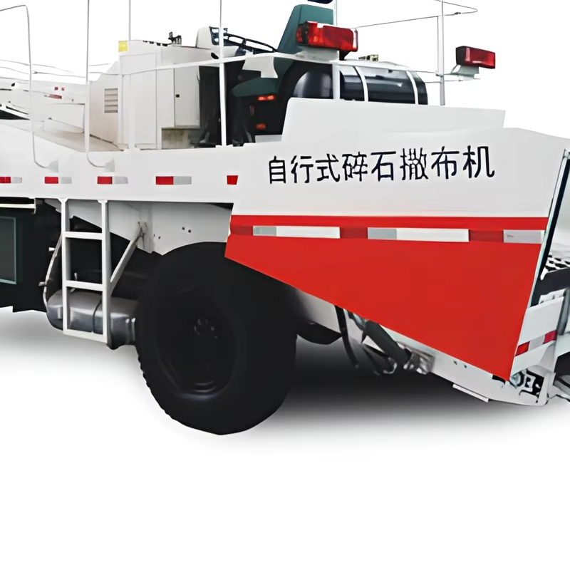 SS6000 سیلر تراشه خودران، 6m بدون مرحله تنظیم شده پهنای گسترش Asphalt Chip Spreader برای تعمیر و نگهداری جاده بزرگراه